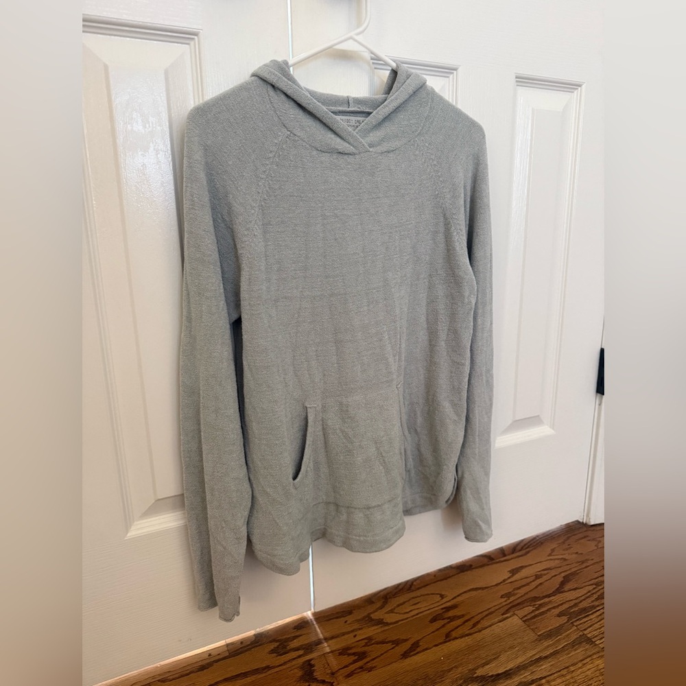 Barefoot Dreams CozyChic Ultra Lite Pullover Hoodie - size M - light gray